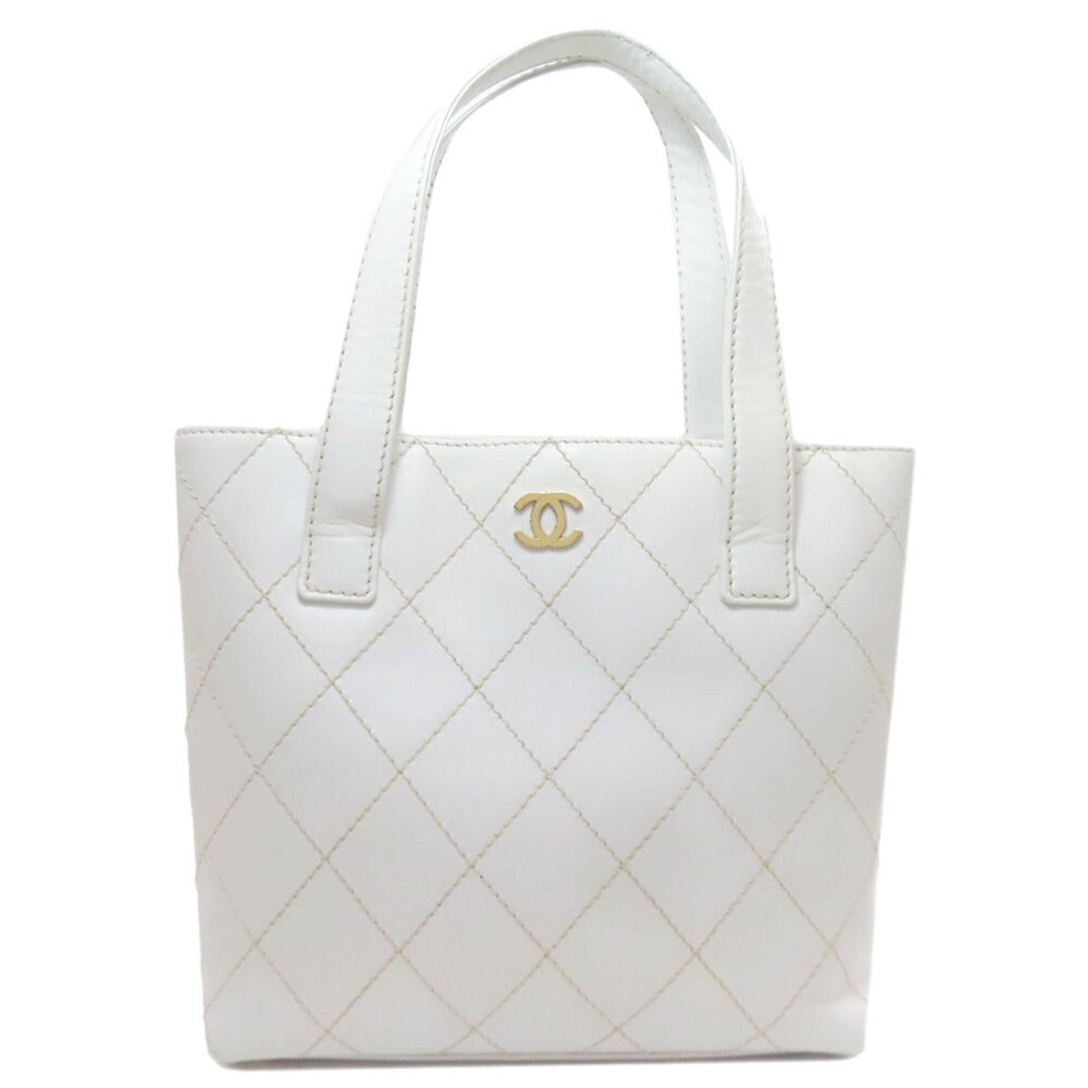 CHANEL White Tote Bag